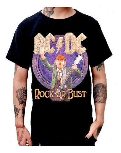 Playera Banda Rock Acdc Rock Or Bust 