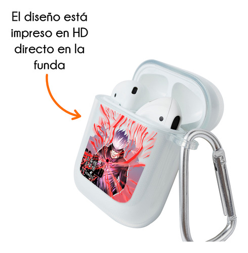 Funda Para AirPods Jujutsu Kaisen Satoru Gojo Nombre