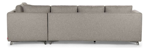Rosen Seccional Carter Derecho Tela Ceniza Color Gris