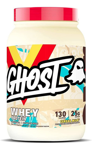 Proteína En Polvo Ghost Whey, Leche De Cereal - 2 Lb, 25 G