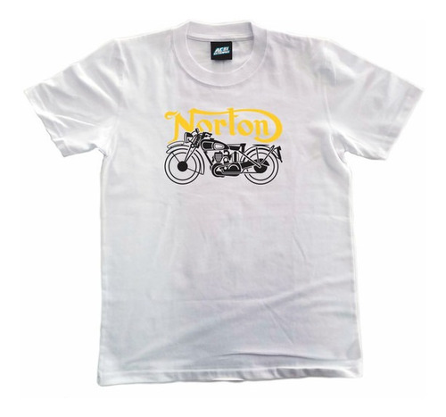 Remera Estampada Motos  026 - 100% Algodón - Norton