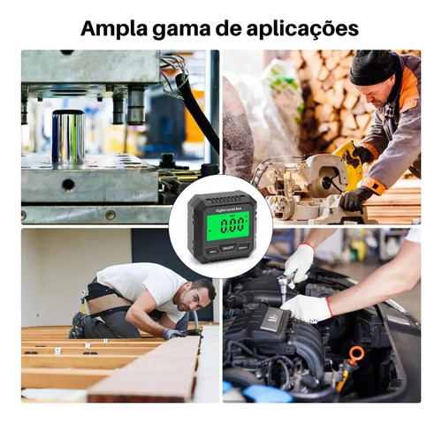 Inclinômetro Digital Medidor De Ângulo Grau Transferidor