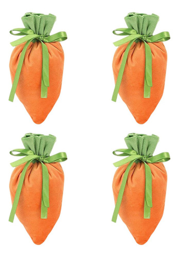 4x Sacos De Presente De Doces De Cenoura De Sem Orelhas De