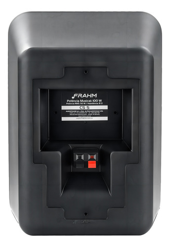 Par Caixa De Som Ambiente Passiva Cs5 Outdoor 80w Rms Frahm Cor Preto 127/220V