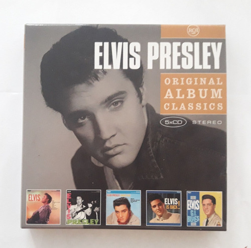 Box 5x Cd (nm) Elvis Presley Original Album Classics 2008 Eu