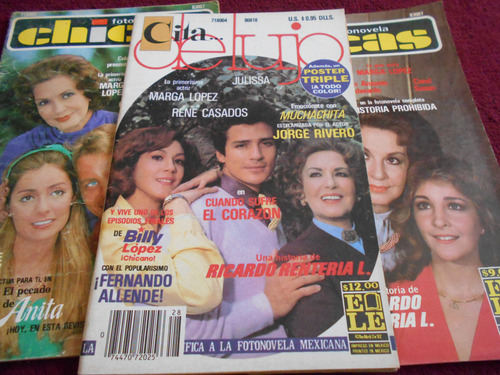Cita Lujo Chicas Lote 3 Fotonovelas Marga Lopez Julissa 70s (Usado)