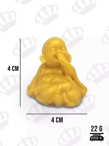 Imagem 3 de 5 de Molde Forma Silicone Kit Buda Não Veja, Não Ouça, Não Fale