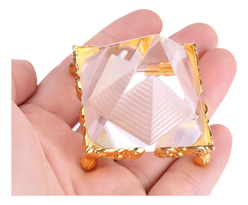Pequeño Adorno De Pirámide De Cristal Egipcio Decoración Del