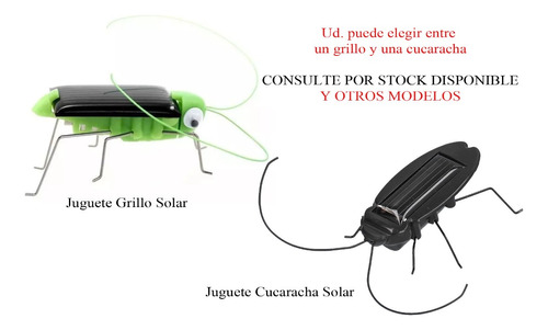 Juguete Solar Grillo Solar
