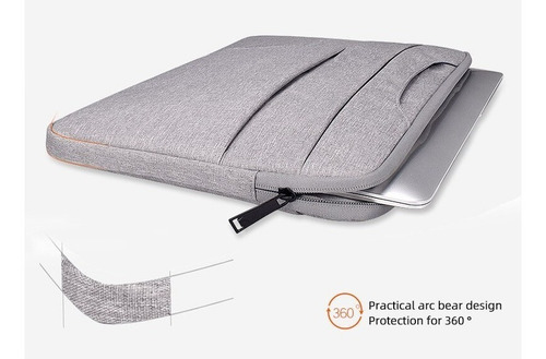 Funda Bolso Impermeable Con Bolsillo Notebook Gamer 15,6´