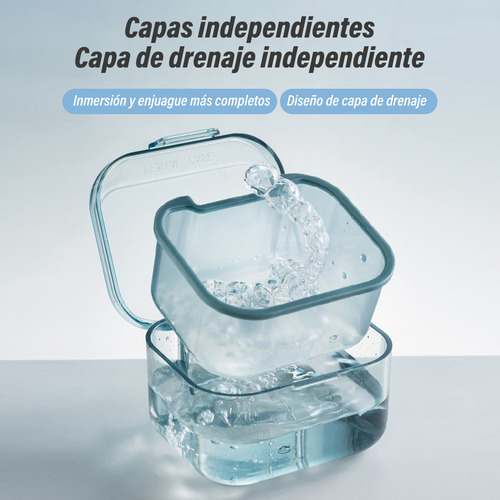 Caja Para Retenedor Ortodóntico Doble Capa Estuche De Limpie