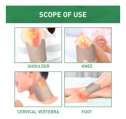 Parche Térmico Q Knee L98q Para Aliviar El Dolor De Rodilla-