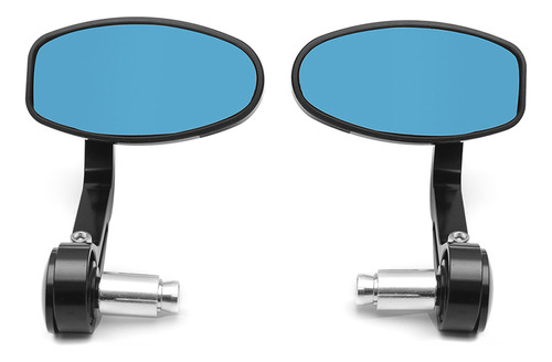 Espelhos Retrovisores Black Side Bar Rearview Motorcycle Tri