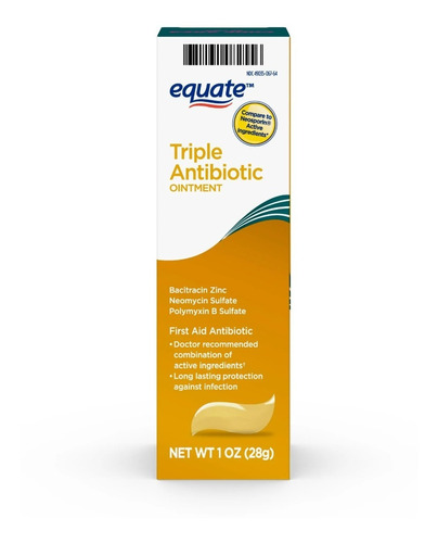 Crema Contra Infecciones Equate Triple Anti Bio Tic 28g Imp