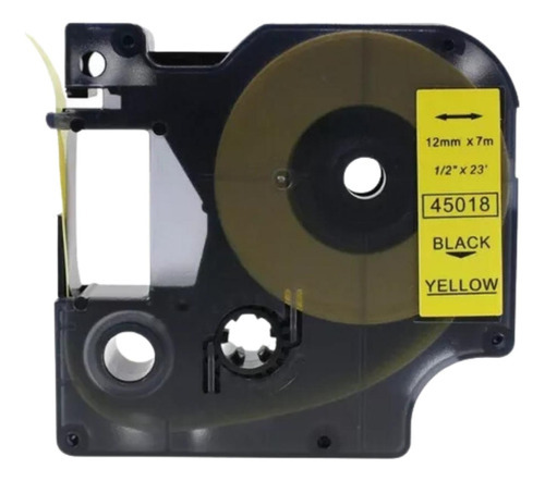 Fita Rotulador Dymo Compativel Amarela 45018 Colorpop Lm210