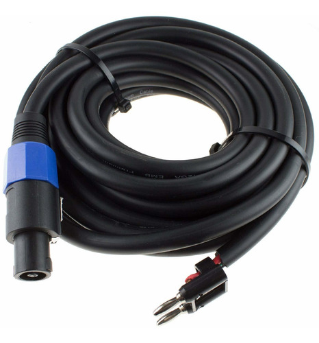 Cable Altavoz 5.0 Ft Conector Doble Banana Atavoz Pa 12