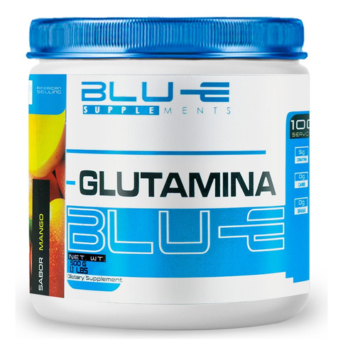 Glutamina Blu-e Supplements Varios Sabores 500 G