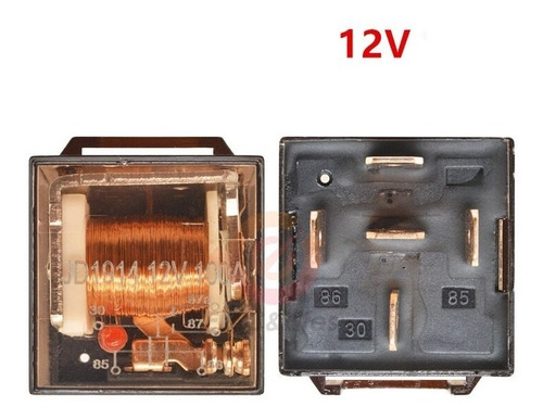 Relay 12v 5pines 80 Amp Transparente Auto/camioneta Universa