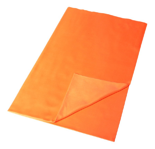 Toalha De Microfibra Suede Laranja P/ Vidros 37 X 57cm Detai