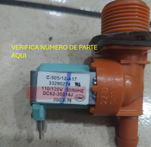 Electrovalvula Samsung Inverter Dc62-30314j (Usado)
