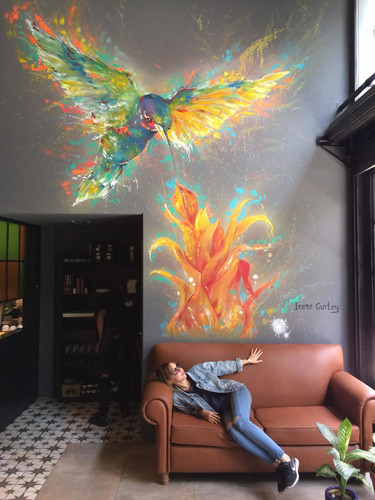 Murales Grafitti Pintados A Mano Bares Restaurantes Hogar
