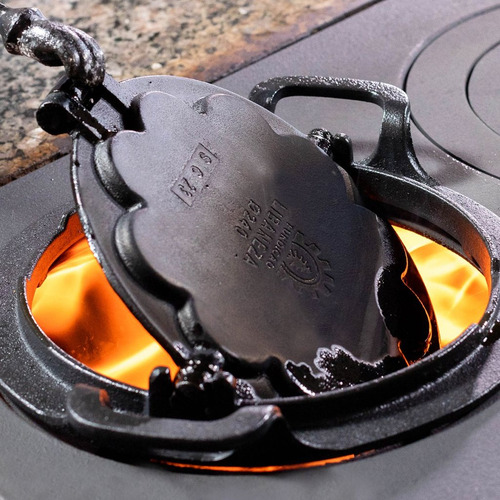 Forma Wafer Ferro Fundido Fogão A Lenha 24cm Libaneza