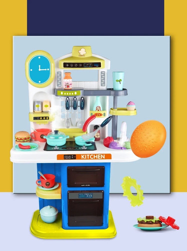 Cocina De Juguete Cocinita Con Luces Y Sonidos Electronica Color Color Al Azar