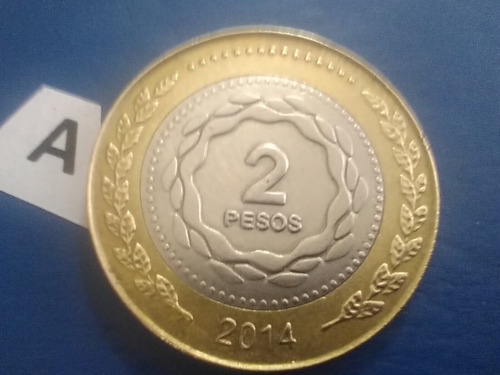 2 Pesos Moneda Año 2014 República Argentina Sol