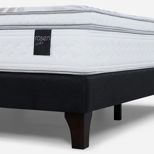 Cama Europea Art 4 2 Plazas + Respaldo Ferrara Chocolate