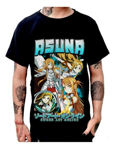 Playera Sword Art Online Asuna Yuuki Anime Juego