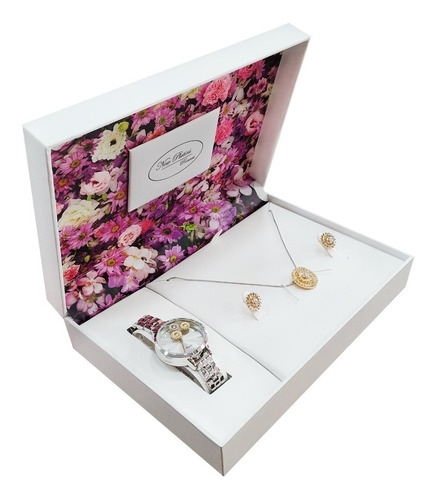 Set Reloj Flores; Tienda Que Regalo