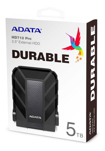 Disco duro externo Adata HD710 Pro AHD710P-5TU31 5TB negro