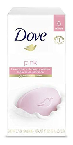 Dove - Jabón Hidratante Para La Belleza, Rosa, Set De 6