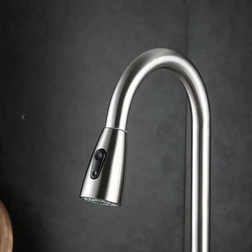 Llave Monomando Lavaplatos Extensible Acero Inoxidable