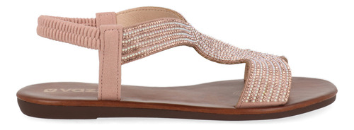 Sandalia Casual Vazza Color Salmon Para Mujer 1290405