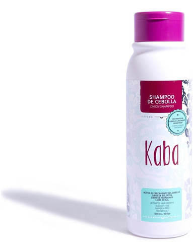  Shampoo De Cebolla Sin Sales, Parabeno Ni Sulfato 500ml Kaba