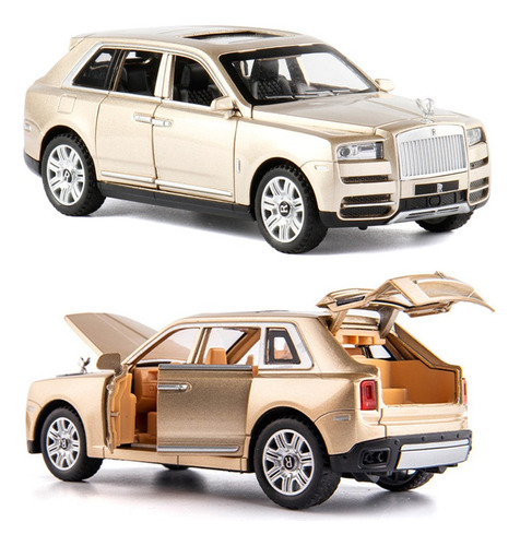 Rolls Royce Cullinan Miniatura Metal Auto Con Luz Y Sonido