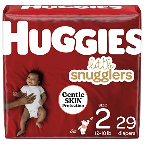 Huggies Little Snugglers Paales Para Bebes, Tamao 2 (12-
