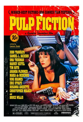 Poster con marco PULP FICTION - cover