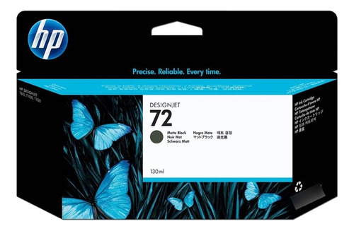 Plotter Hp 72 Negro Matte 130ml Tinta Amplio Formato C9403a