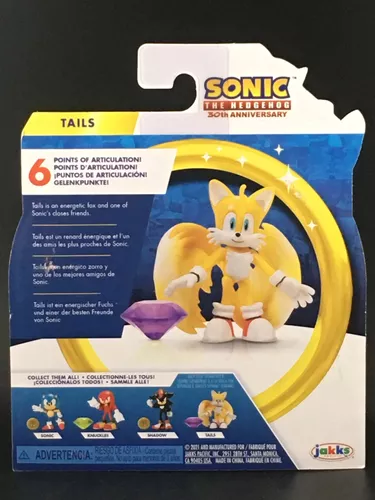 Boneco Tails 6 cm Figura Sonic Colecionável Filme - Loja Zuza Brinquedos