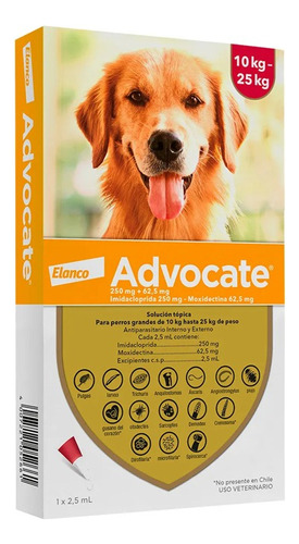 Advocate Pipeta Antipulga Para Perros De 10 A 25kg Pethome