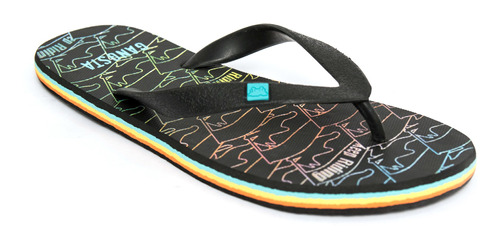 Sandalia Gangsta Flip Flop Catflag Black