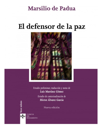 Libro El Defensor De La Paz - Padua, Marsilio De
