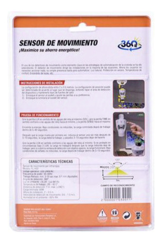 Foco Soquete Con Sensor Para 3 Unidades