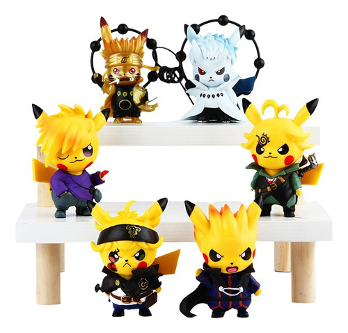 Figura Coleccionable Pokemon Muñecos Colección Pikachu 6pcs