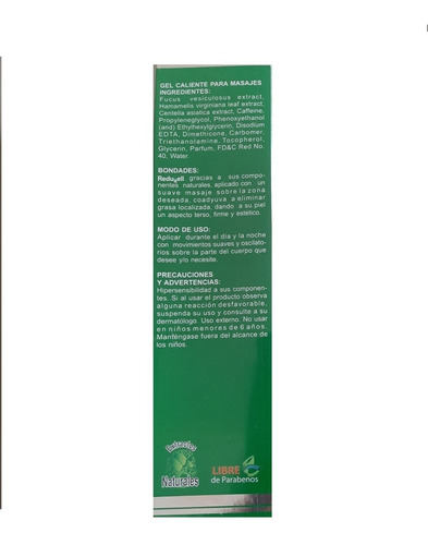 Gel Reductor Arawak - Redugell - Gel Caliente Para Masajes