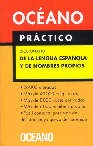 Libro Océano Práctico. Diccionario De La Lengua Española Lku