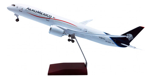 Avión A Escala 1/85 (50cm) 787 Aeroméxico Con Luz Led 787 Aeroméxico