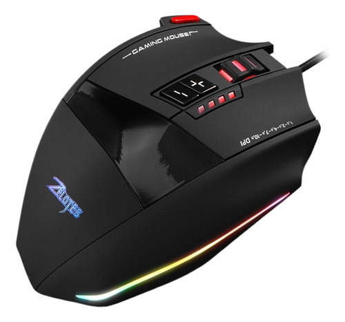 Mouse Para Juegos Zelotes C-13 Con Cable, 13 Teclas De Progr